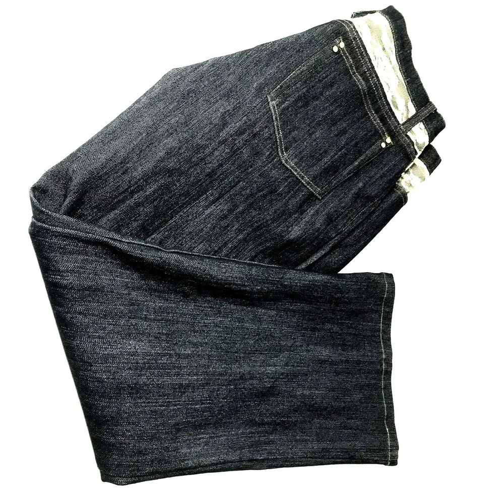 Cristina Jeans  Womens Size 14‎ Straight Dark Wash Denim Lace Rhinestone Accent